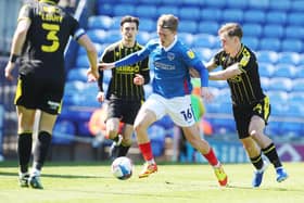George Byers was named as Pompey's man of the match by Gaffer for a Day Jacques Necker. Picture: Joe Pepler