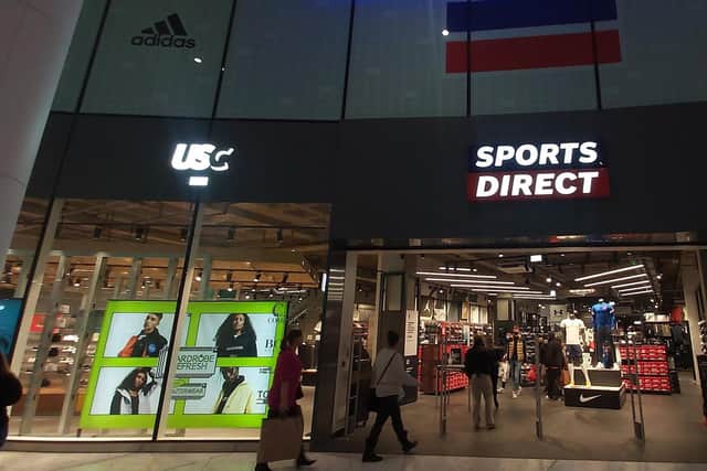 Sports Direct in Cascades Shopping Centre, Portsmouth.
