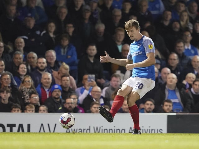 Sean Raggett plays the ball out of defence