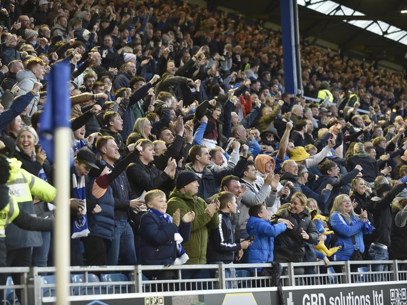 Fans were in fine voice this eveningPicture: Sarah Standing (160424-625)
