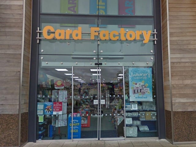 Card Factory has a rating of 4.2 from 48 Google reviews. One person said: "Small shop but a good selection of most cards, good prices."