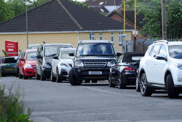 Cars queuing outside of Bishop's Waltham Household Waste and Recycling Centre before the online booking system was brought in.

Picture: Sarah Standing