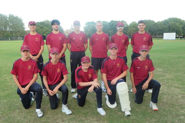 Havant under-17s prior to their win over Fair Oak. Picture: Mike Vimpany