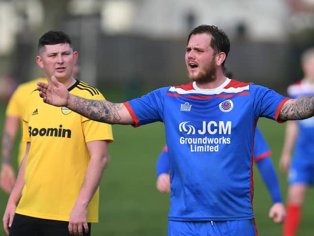 Striker Tyler Moret struck in The Meon's cup victory Picture: Neil Marshall