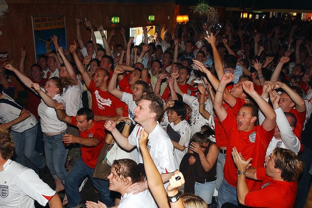 England football fans at Walkabout bar in Guildhall Walk - was this you?