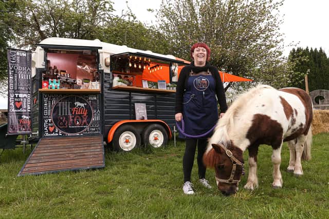 Angie Othen has converted her horse box into a cafe during the pandemic, Catherington
Picture: Chris Moorhouse (jpns 220521-39)