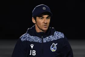 Joey Barton wasn't a happy man after Pompey edge his Bristol Rovers side 2-0 on Saturday.