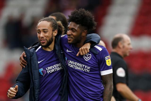 Marcus Harness and Ellis Harrison, pictured last season at Doncaster Rovers, now form a new-look strike partnership. Picture: Daniel Chesterton/PinPep
