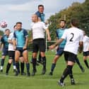 Action from Westleigh's (white) 6-3 Portsmouth Sunday League loss to Friends Fighting Cancer. Picture: Kevin Shipp