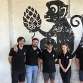Andy Burdon, second right, CEO of Powder Monkey Brewery and his team.
