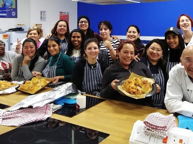 Loaves of Love class: our participants and the Chefs.