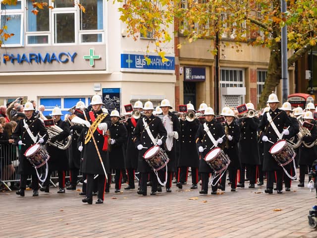 Portsmouth Corps of Drums from the Royal Marines band will be on Children In Need tonight. Picture: Keith Woodland (121121-10)