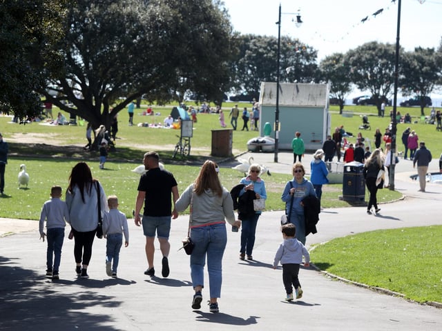 No better time to go for a walk when the sun is shining in Southsea.
