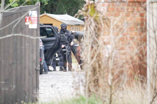 Armed police in Newgate Lane, Fareham, on October 2. Picture: Habibur Rahman