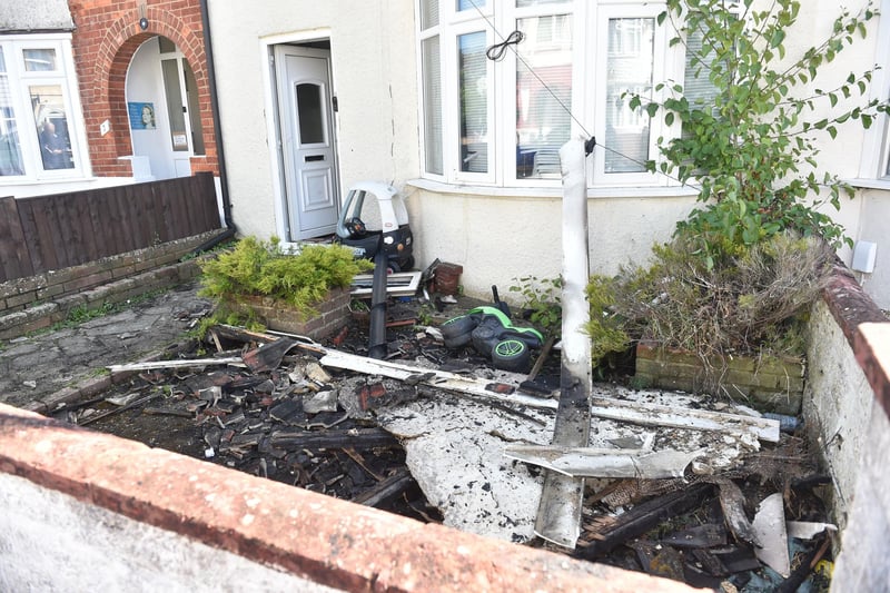 Firefighters tackled a blaze that affected eight houses. Families went back to their houses this morning to see what they could salvage.