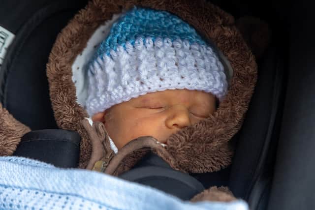 Two week old Miley Joe Lockhart. Picture: Mike Cooter (030322)