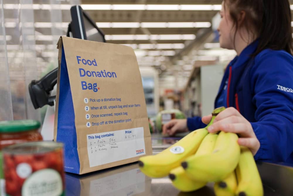 Pre-filled donation bags available at stores to help Portsmouth foodbanks and charities