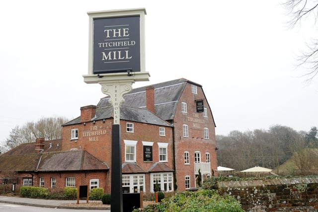 The Titchfield Mill, Mill Lane, Titchfield, is ranked 11th by TripAdvisor with a 3.5 star rating from 2,076 reviews.