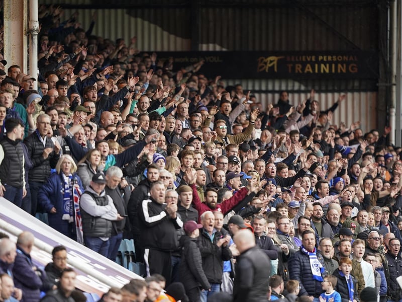 4,019 Pompey fans enjoyed the Blues' 1-0 win at Peterborough