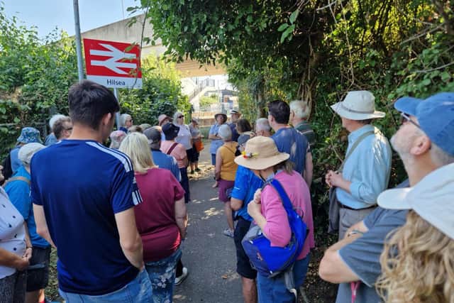 Hilsea Station Historic Walk and Talk, hosted by Solent Original Walks.   Part of Community Spotlight's Summer Community Engagement Programme at Hilsea Station