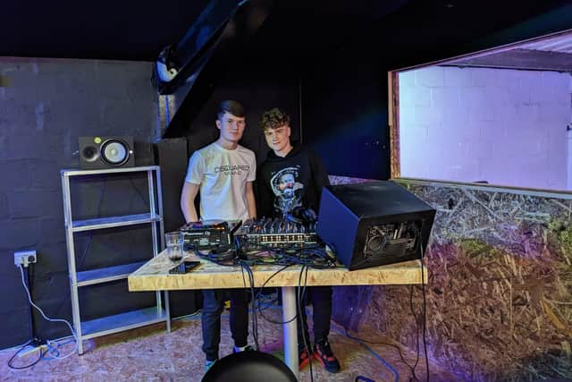 Left to right - Josh Till and Vinnie Tricker, the DJs for the event.