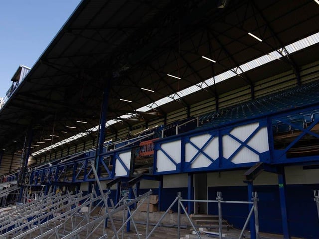 In recent times, the distinctive blue and white truss spanning the centre of the South Stand has been obscured by advertising hoardings and corporate hospitality. Now, upon the insistence of chairman Michael Eisner, the structure built in 1925 is revisiting its distinguished past.

Picture: Habibur Rahman