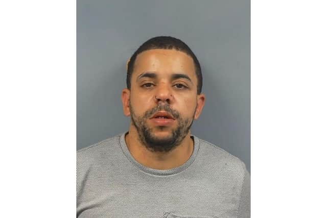 Bruno Borges, a domestic abuser who bit police officers has been jailed for 27 months
Picture: Hampshire Constabulary