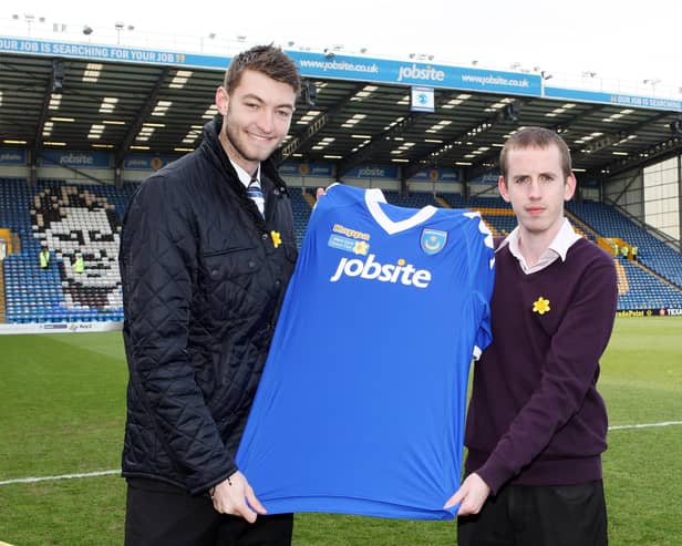 New Bristol Rovers chief executive Tom Gorringe (left) with Pompey media manager Neil Weld ahead of a charity challenge climbing Mount Kilimanjaro for charity in 2011.