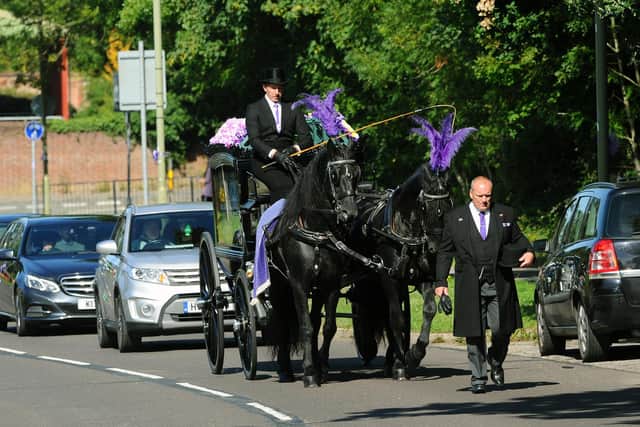 The funeral procession of Louise Smith on Friday, July 10
Picture: Sarah Standing (100720-5511)