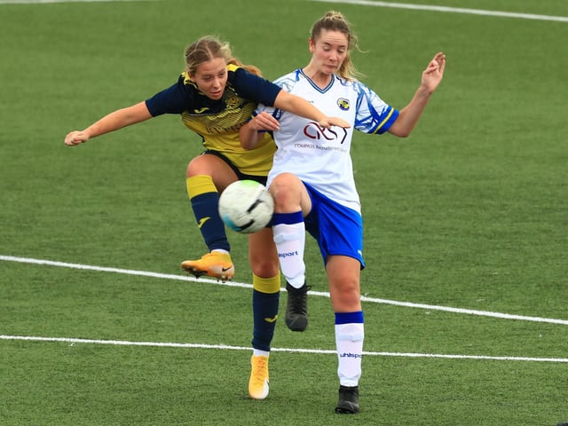 Moneys' Ella Wright and Niamh Buxton. Picture by Dave Haines
