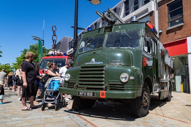 A vintage vehicle at the 999 day in Fareham. Picture: Mike Cooter (240623)