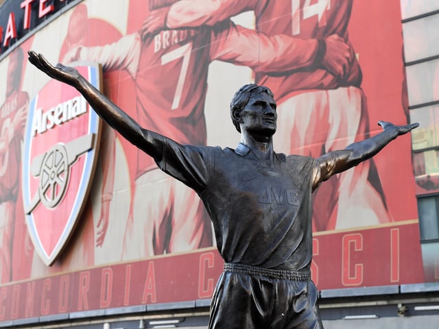 Tony Adams has been immortalised with a statue outside Emirates Stadium. Picture: Stuart MacFarlane/Arsenal FC via Getty Images.