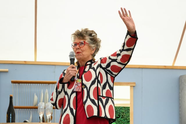 Pictured is: Dame Prue Leith opens the inaugural South Downs Food Festival Picture: Keith Woodland (140921-69)