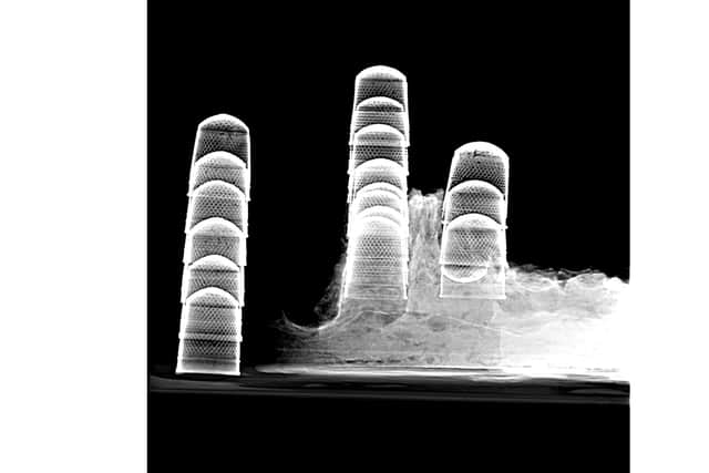 An X-ray of a chest containing thimbles from the Rooswijk shipwreck Picture: Rijksdienst voor het Cultureel Erfgoed/Historic England