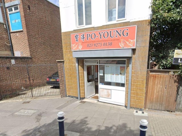 Po Young Chinese Takeaway at 5a Commercial Place, Portsmouth was rated 4 on March 13.