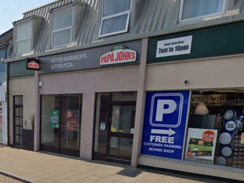 Papa John's Pizza in Gosport was given the maximum score of five after assessment on May 12, the Food Standards Agency's website shows.