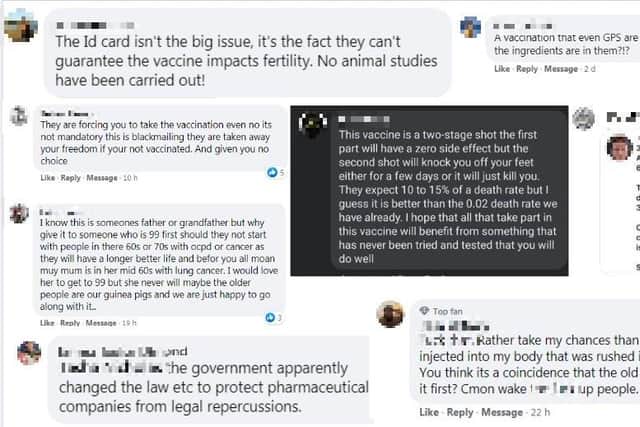 Comments from The News' Facebook page