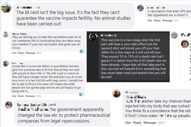 Comments from The News' Facebook page 