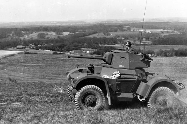 Armoured car on Portsdown Hill in April 1942. The News PP497