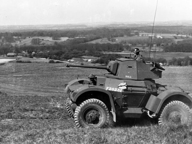 Armoured car on Portsdown Hill in April 1942. The News PP497