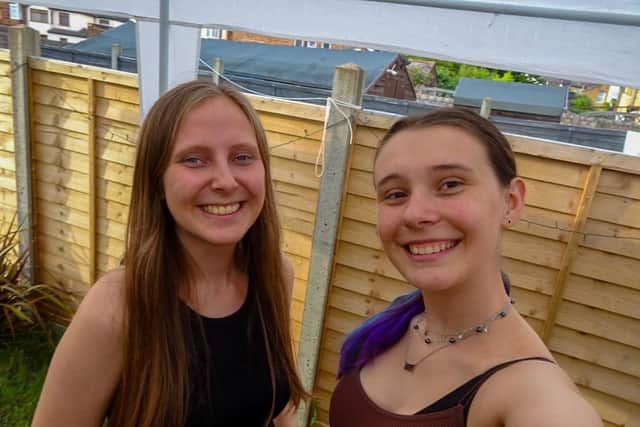 Tanya Sinclair and Portsmouth student Ellie Lunnen-Kay
