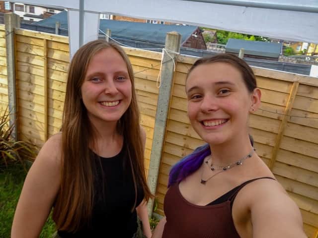 Tanya Sinclair and Portsmouth student Ellie Lunnen-Kay