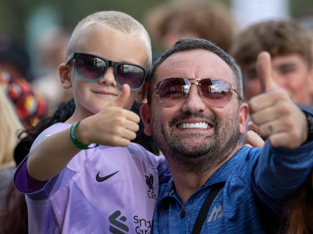Pictured - Youngster Taylan Johnson, 7 at his first festival enjoying Ocean Colour Scene. Photos by Alex Shute.