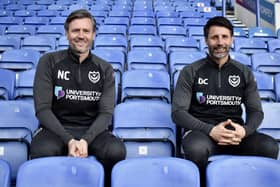 New Pompey first-team coach Danny Cowley, right, with brother and assistant Nicky, right.  Picture: Portsmouth FC