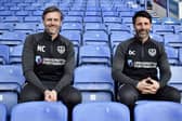 New Pompey first-team coach Danny Cowley, right, with brother and assistant Nicky, right.  Picture: Portsmouth FC