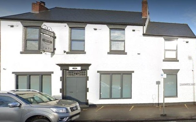 The Junction, 3 Chatsworth Road, Chesterfield, S40 2AH. Fiona Smith says in a Google review: "Busy but staff are quick to serve.  Good outdoor and indoor seating. Relaxed atmosphere, good choice of drinks."
