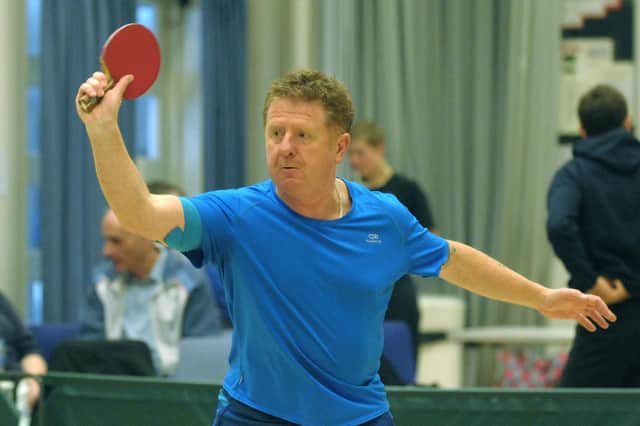 Paul May helped Cowplain Cocktails win 10-0 in the Portsmouth Table Tennis League. Picture: Mick Young.
