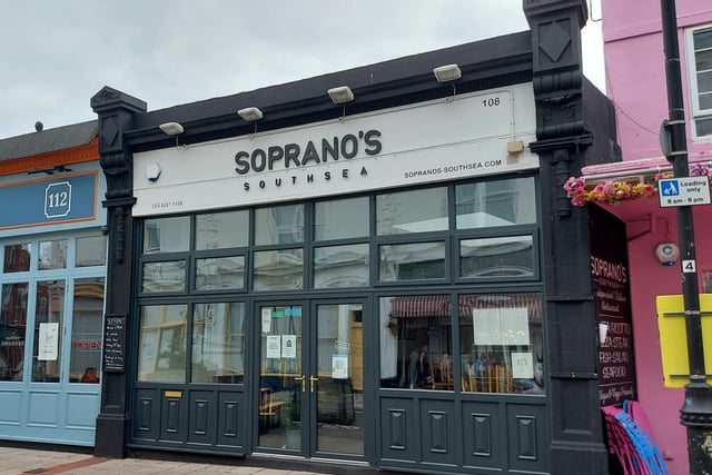 Soprano's at 108 Palmerston Road, Southsea, was rated five on April 1 2019.