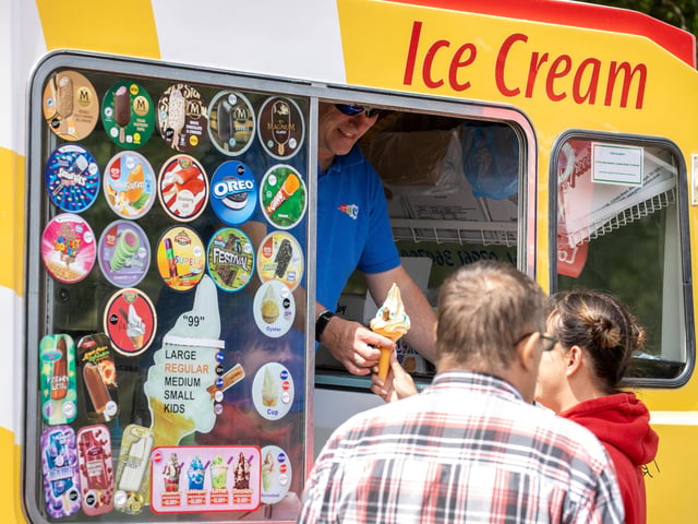 Ice-creams were the order of the day for many