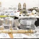 Some of the weapons and parts seized by HMS Montrose Picture: DSTL Imagery